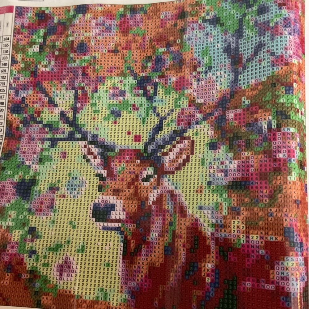Diamond Painting Kit Stag Deer Floral Mosaic DIY Wall Art Craft Project W043
